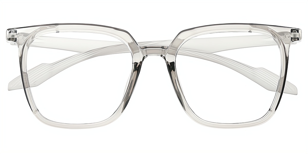 Gray Square Chic Horn TR90 Eyeglasses