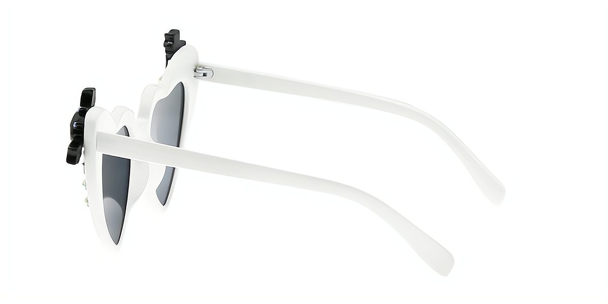 White Cat Eye Unique Plastic Eyeglasses