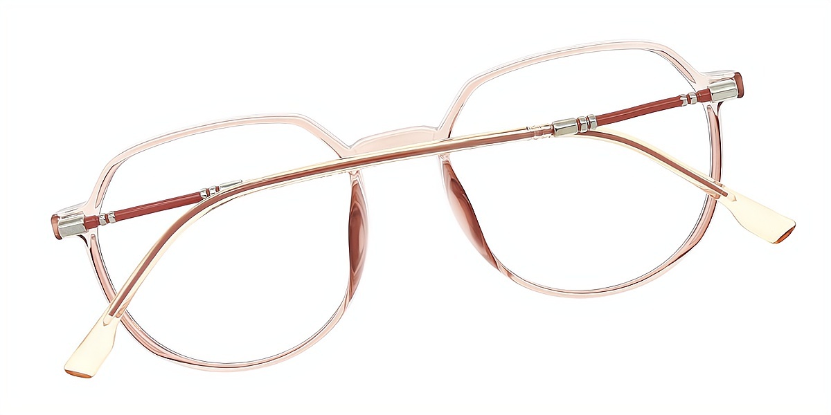 Brown Oval Simple TR90 Eyeglasses