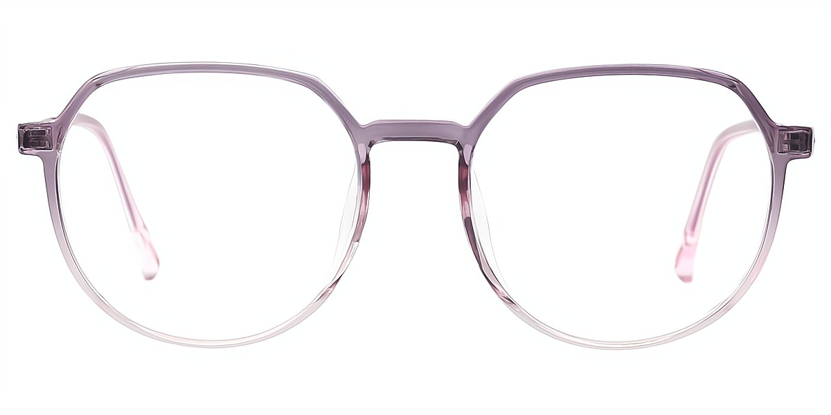 Purple Oval Simple TR90 Eyeglasses