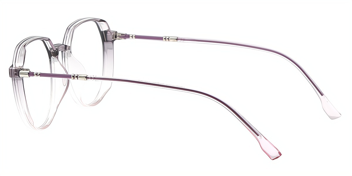 Purple Oval Simple TR90 Eyeglasses