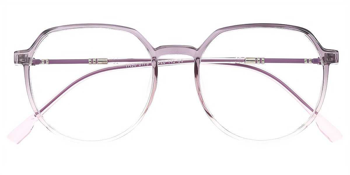 Purple Oval Simple TR90 Eyeglasses