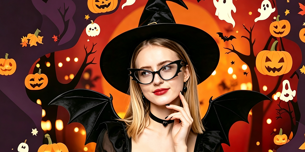 Black Cat Eye Unique Plastic Eyeglasses