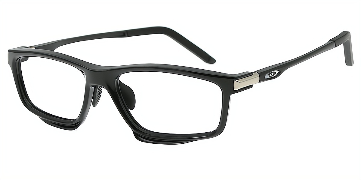 Black Geometric Chic TR90 Eyeglasses