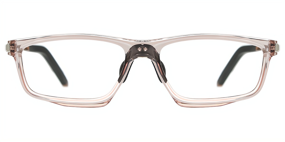 Brown Geometric Chic TR90 Eyeglasses
