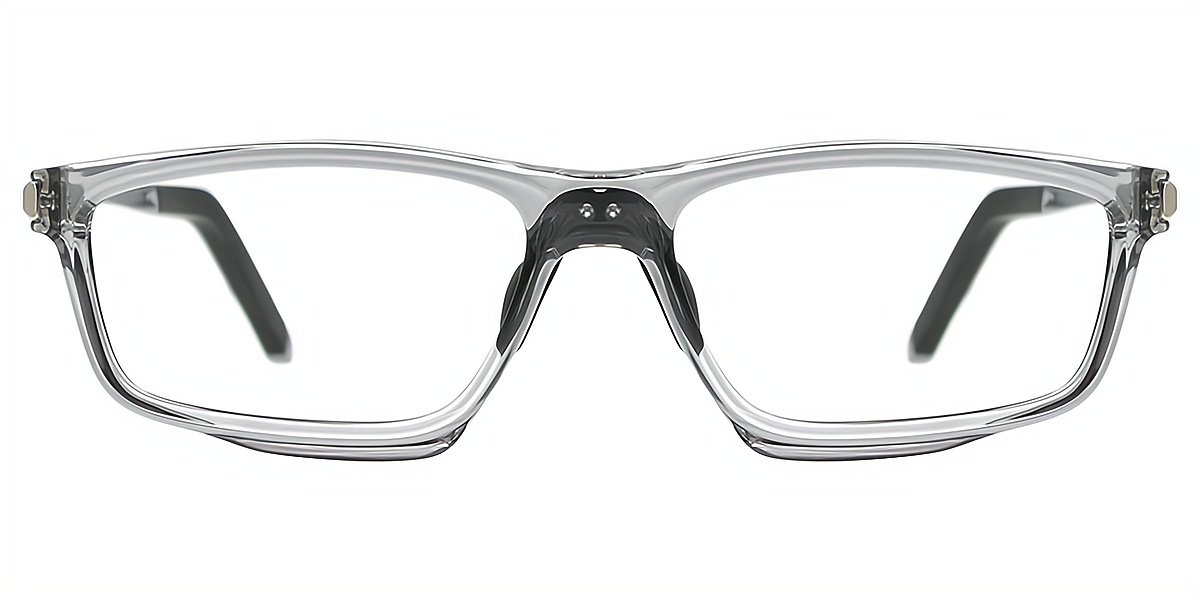 Gray Geometric Chic TR90 Eyeglasses