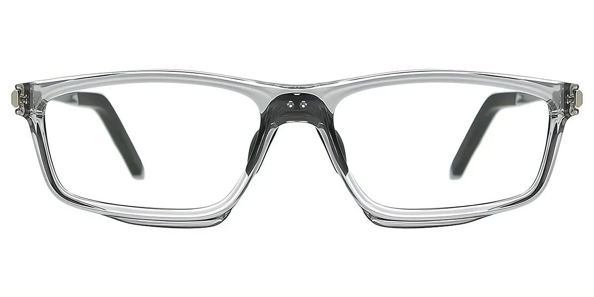 Gray Geometric Chic TR90 Eyeglasses
