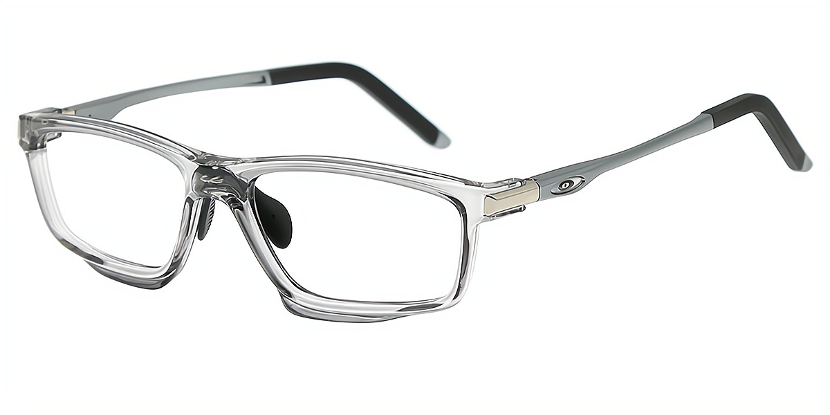 Gray Geometric Chic TR90 Eyeglasses