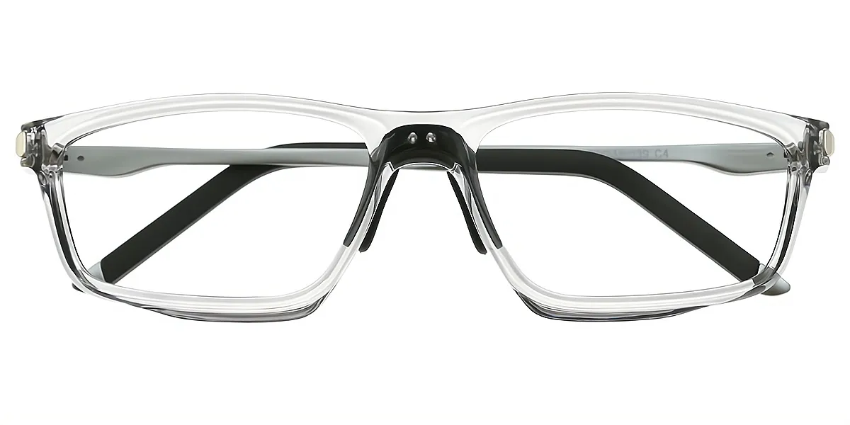 Gray Geometric Chic TR90 Eyeglasses