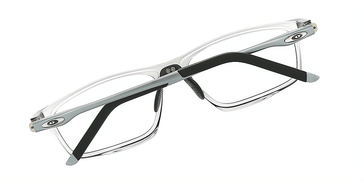 Gray Geometric Chic TR90 Eyeglasses