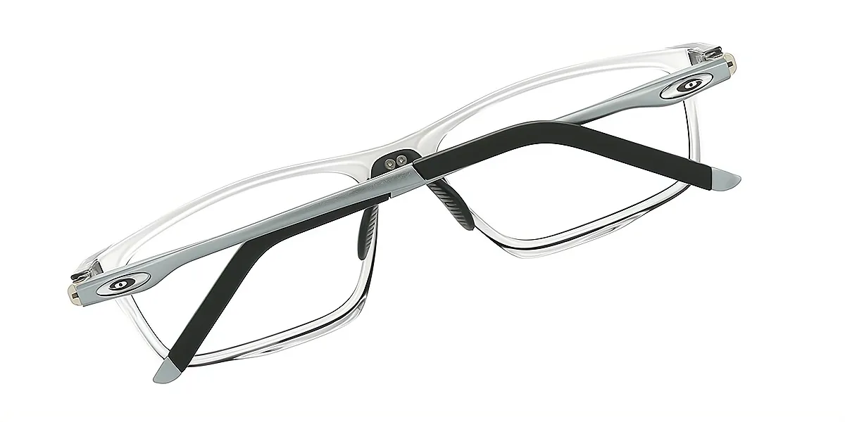 Gray Geometric Chic TR90 Eyeglasses