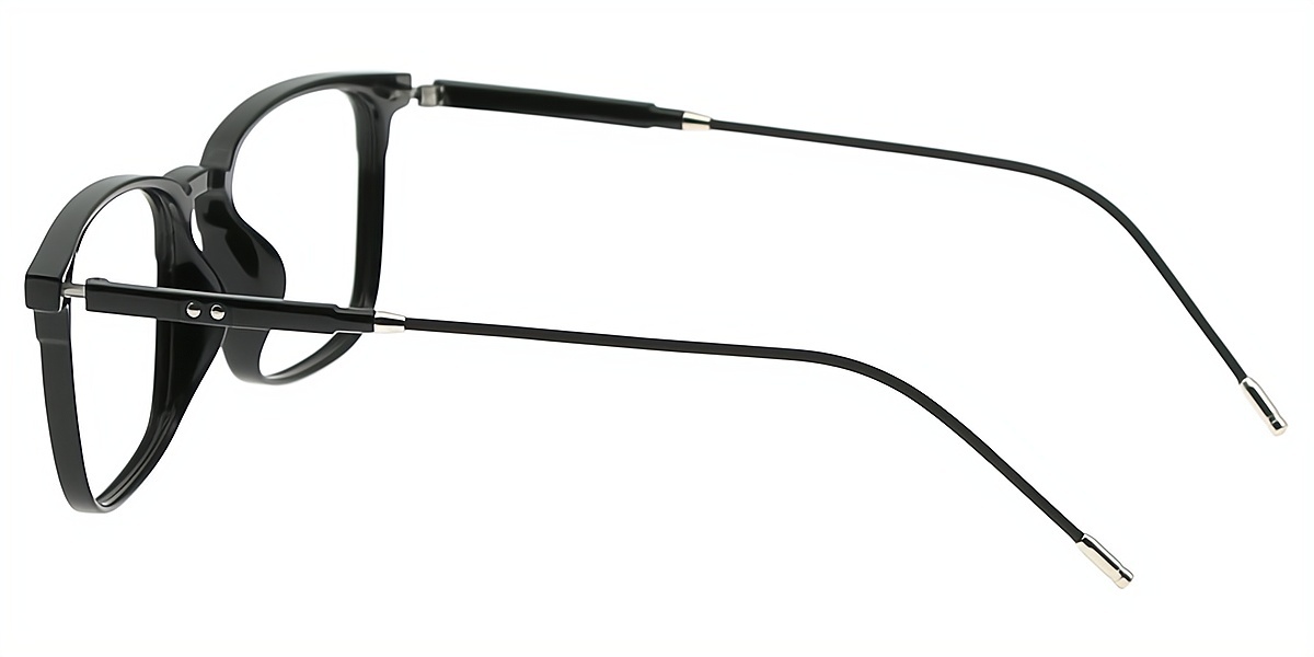 Black Rectangle Simple TR90 Eyeglasses