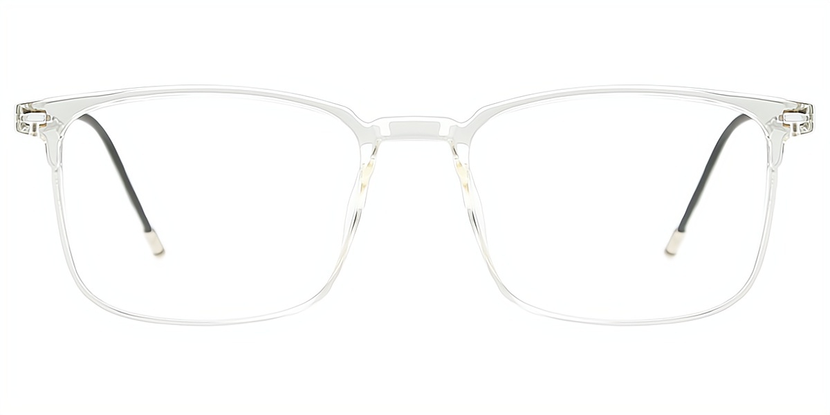 Clear Rectangle Simple TR90 Eyeglasses