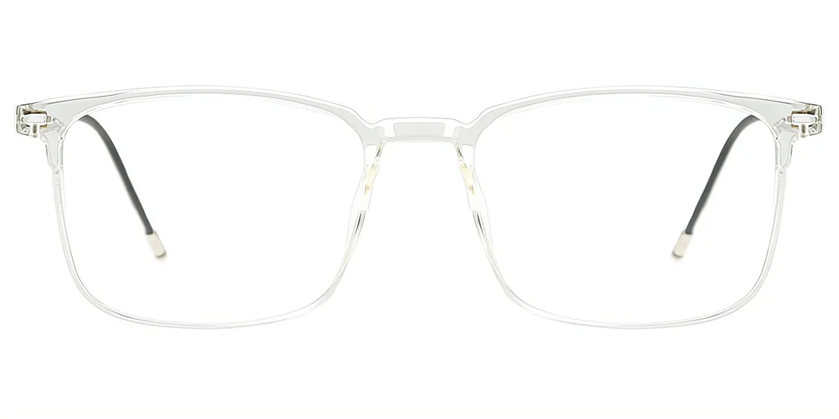 Clear Rectangle Simple TR90 Eyeglasses