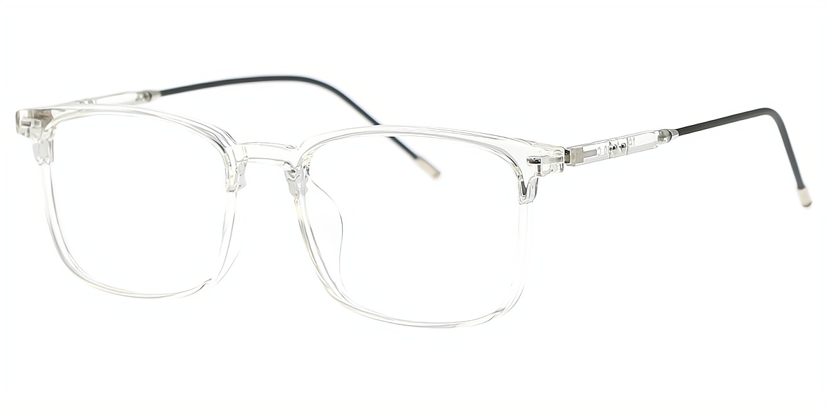 Clear Rectangle Simple TR90 Eyeglasses