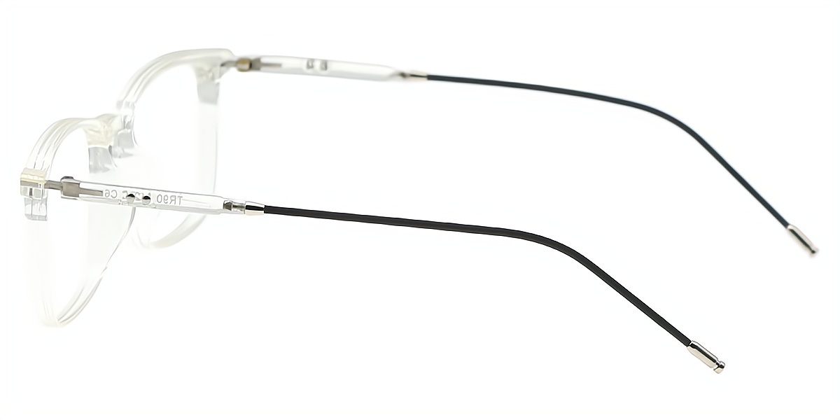 Clear Rectangle Simple TR90 Eyeglasses