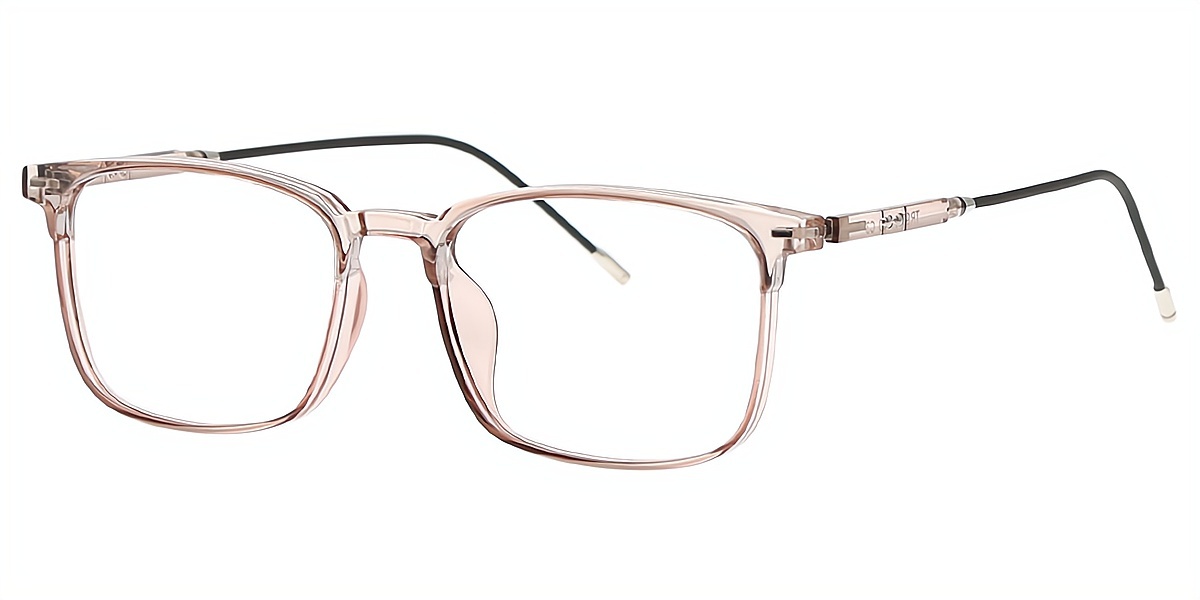 Pink Rectangle Simple TR90 Eyeglasses