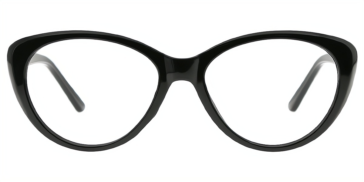 Black Cat Eye Modish Plastic Eyeglasses