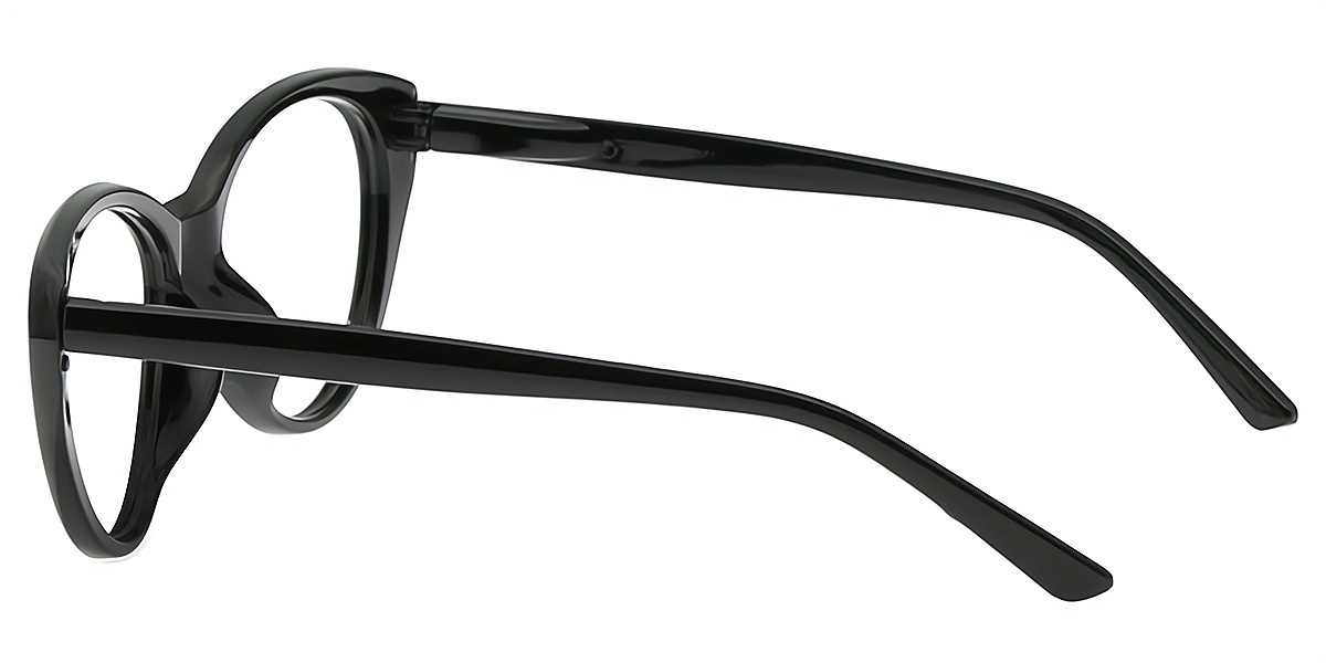 Black Cat Eye Modish Plastic Eyeglasses