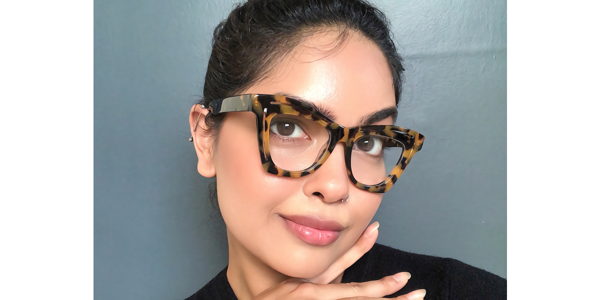 Tortoise Butterfly Hipster Board Eyeglasses