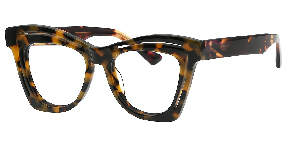 Tortoise Butterfly Hipster Board Eyeglasses