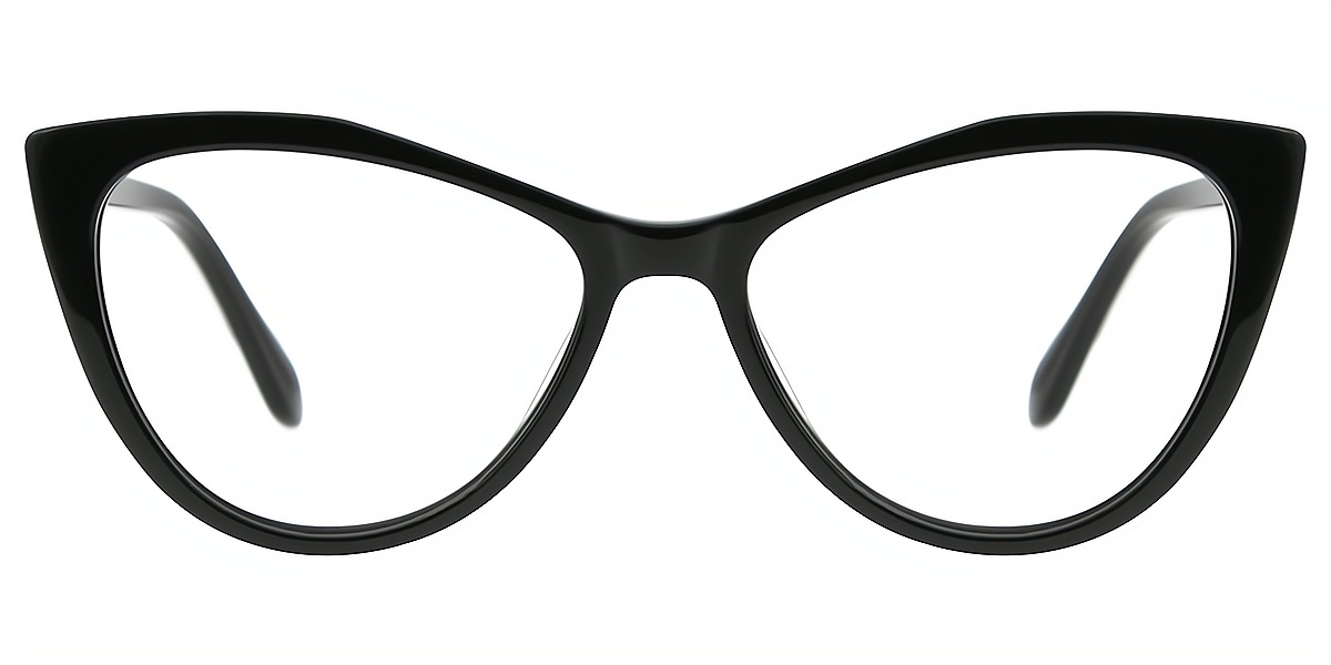 Black Cat Eye Modish Acetate Eyeglasses