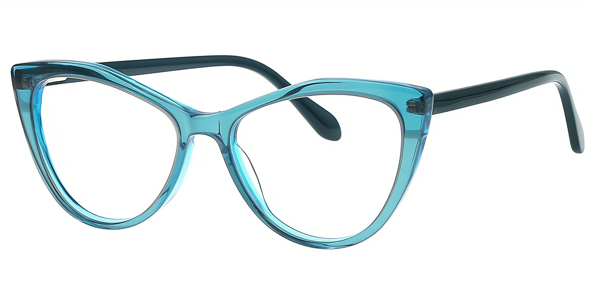 Blue Cat Eye Modish Acetate Eyeglasses