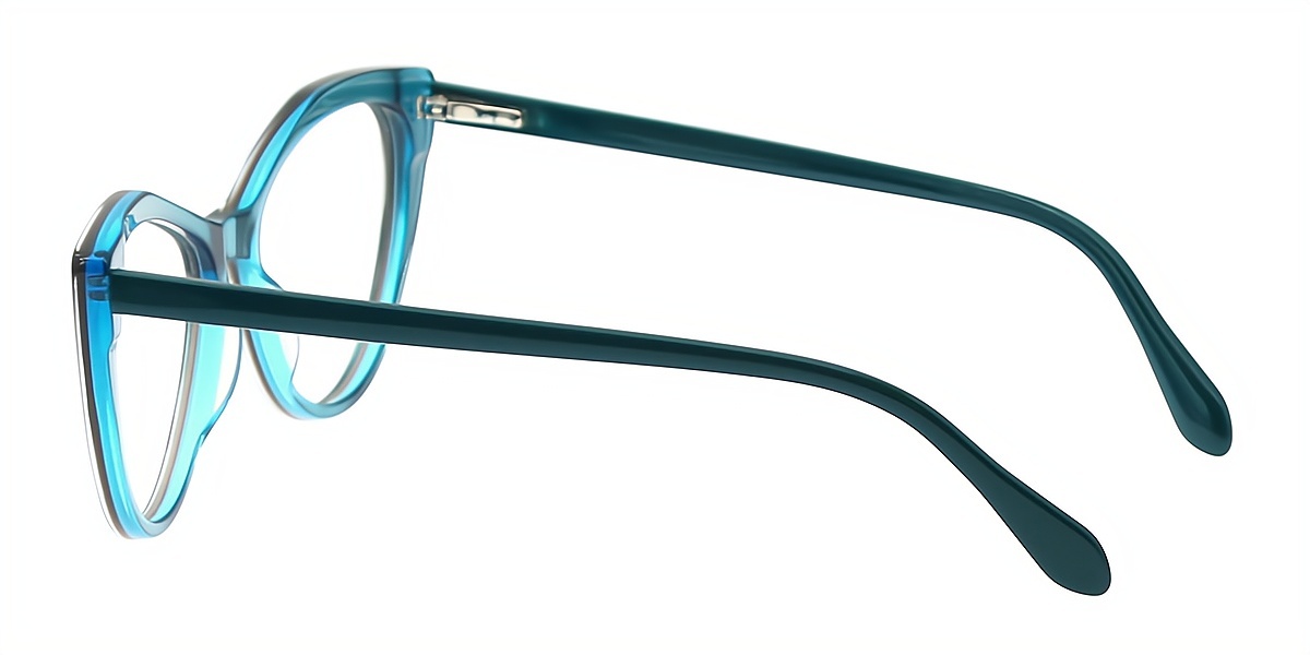 Blue Cat Eye Modish Acetate Eyeglasses