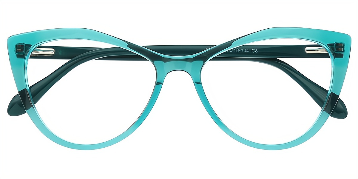 Blue Cat Eye Modish Acetate Eyeglasses