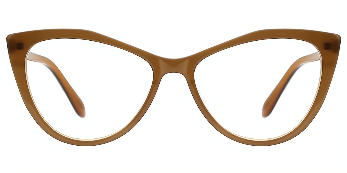 Brown Cat Eye Modish Acetate Eyeglasses