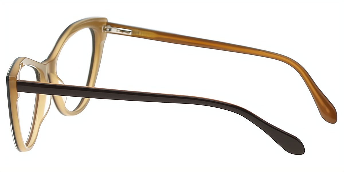 Brown Cat Eye Modish Acetate Eyeglasses