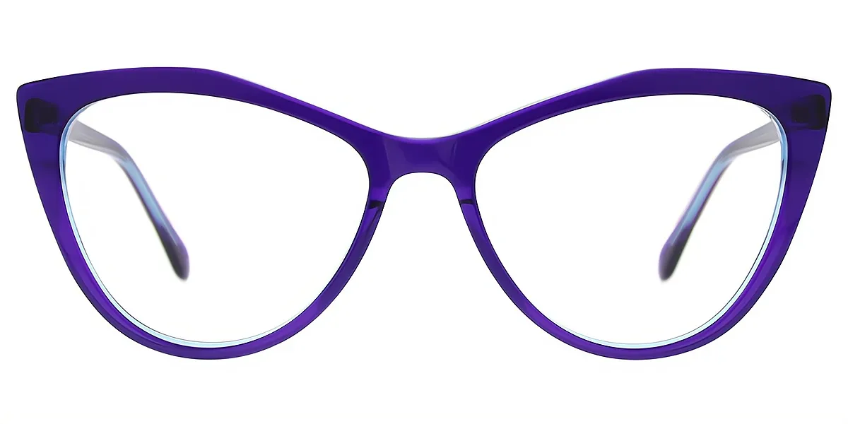 Purple Cat Eye Modish Acetate Eyeglasses