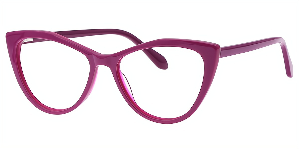 Purple Cat Eye Modish Acetate Eyeglasses