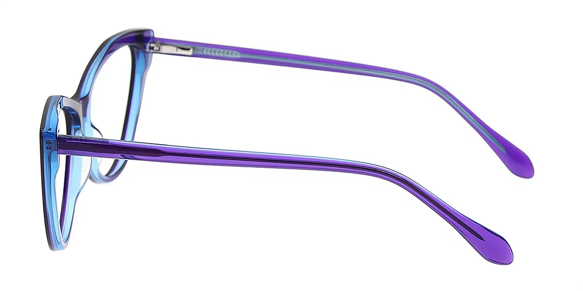 Purple Cat Eye Modish Acetate Eyeglasses
