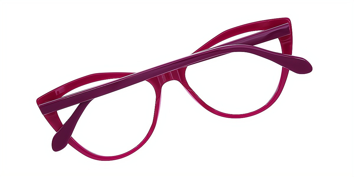 Purple Cat Eye Modish Acetate Eyeglasses