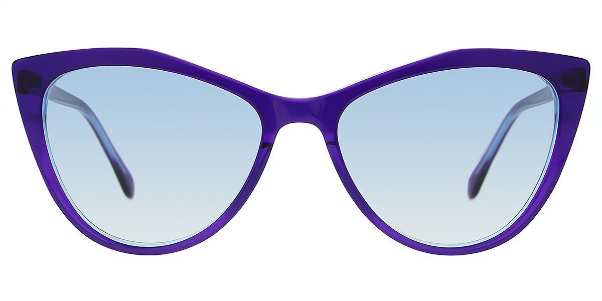 Purple Cat Eye Modish Acetate Eyeglasses