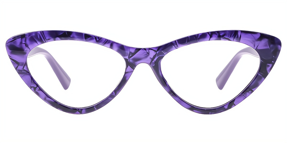 Purple Cat Eye Unique TR90 Eyeglasses