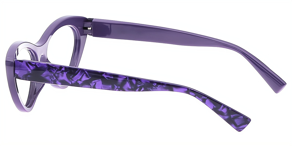 Purple Cat Eye Unique TR90 Eyeglasses