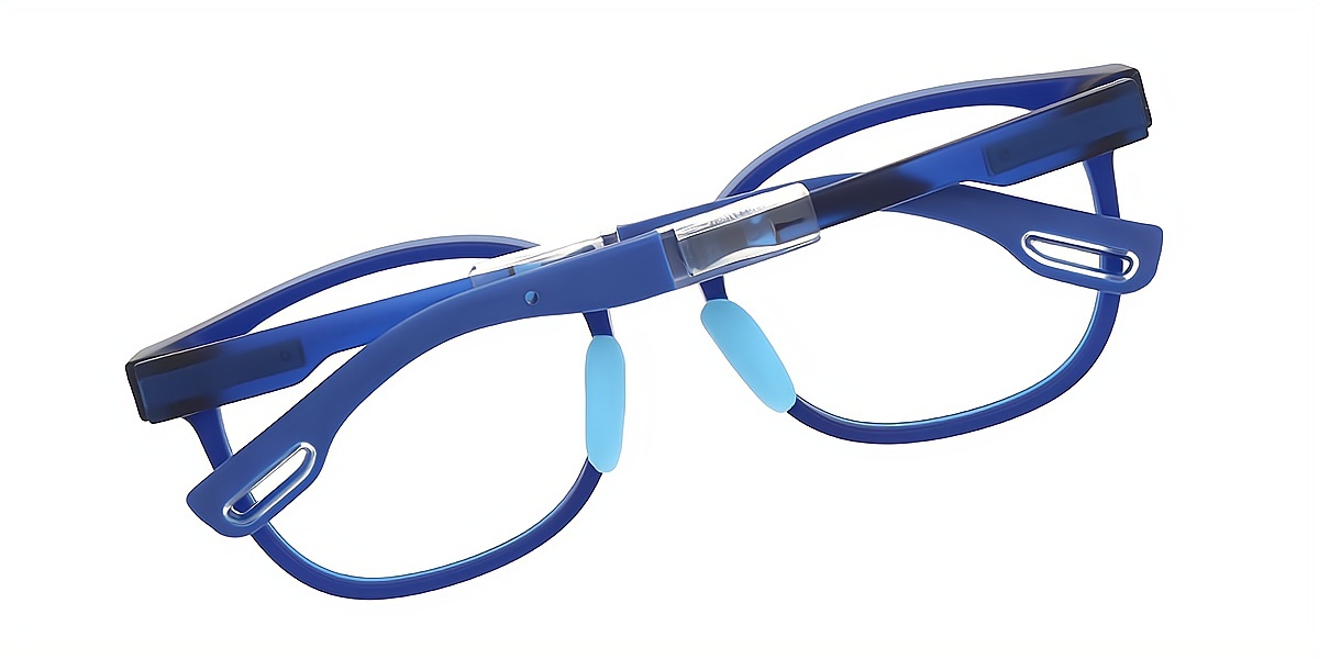 Blue Oval Simple TR90 Eyeglasses