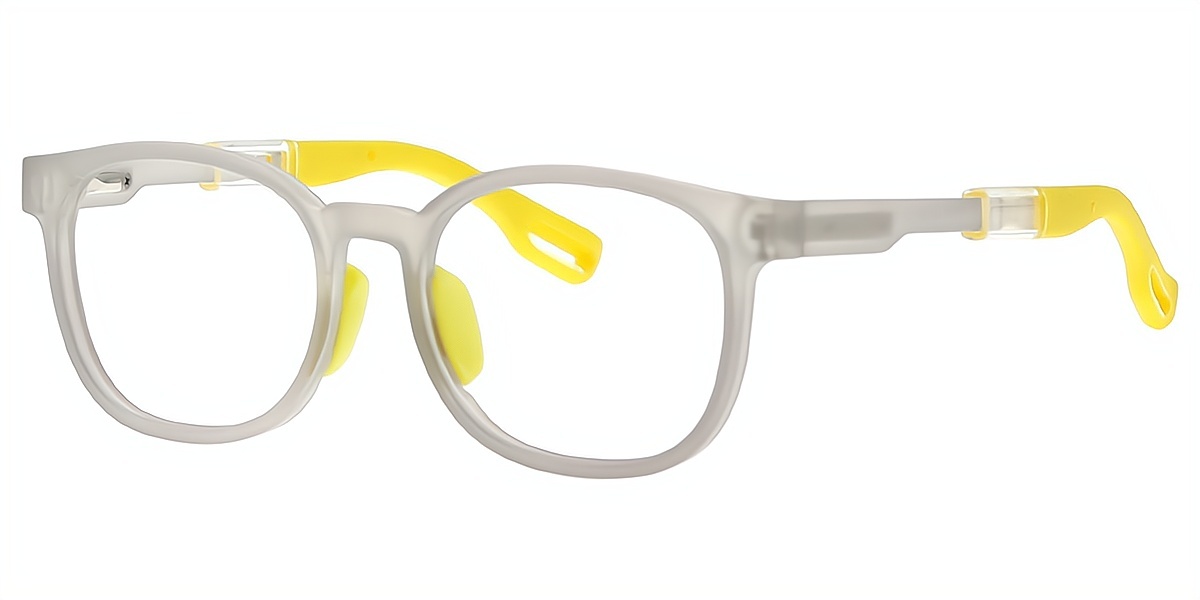 Gray Oval Simple TR90 Eyeglasses