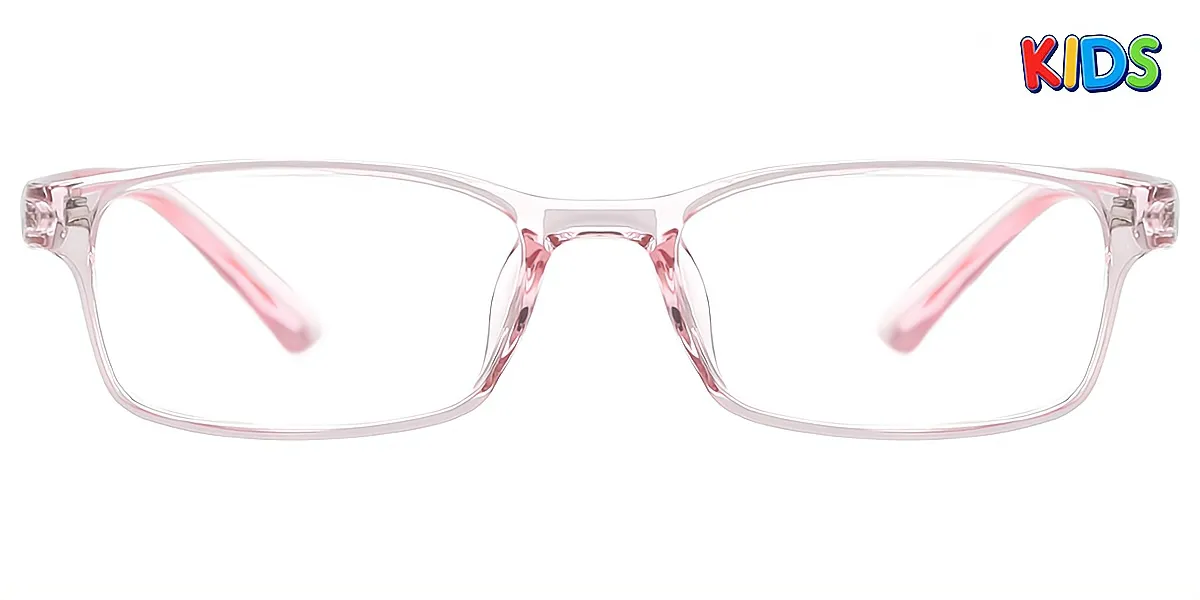 Pink Rectangle Simple TR90 Eyeglasses