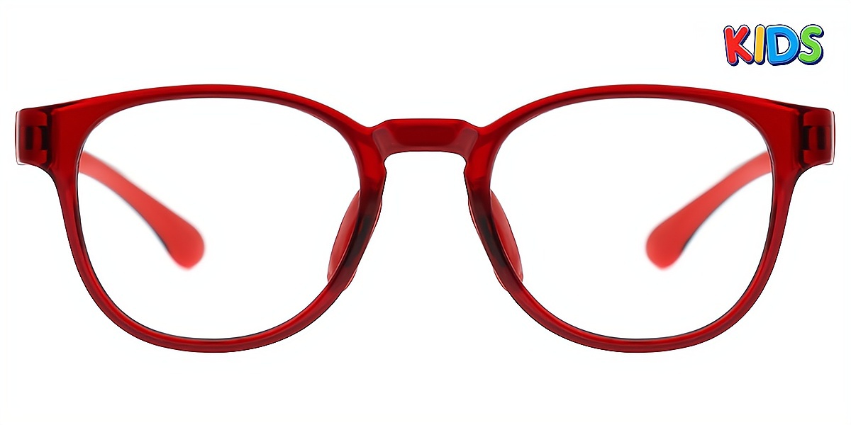 Red Oval Simple TR90 Eyeglasses