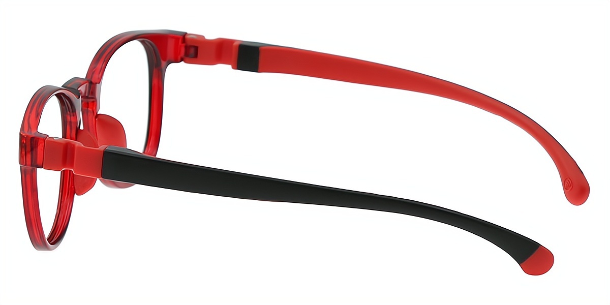 Red Oval Simple TR90 Eyeglasses