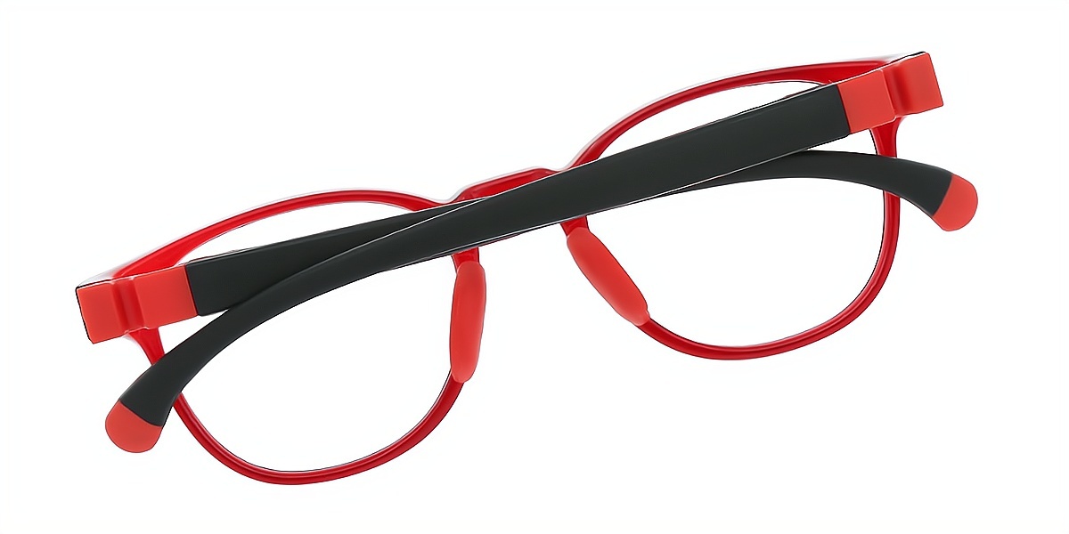 Red Oval Simple TR90 Eyeglasses
