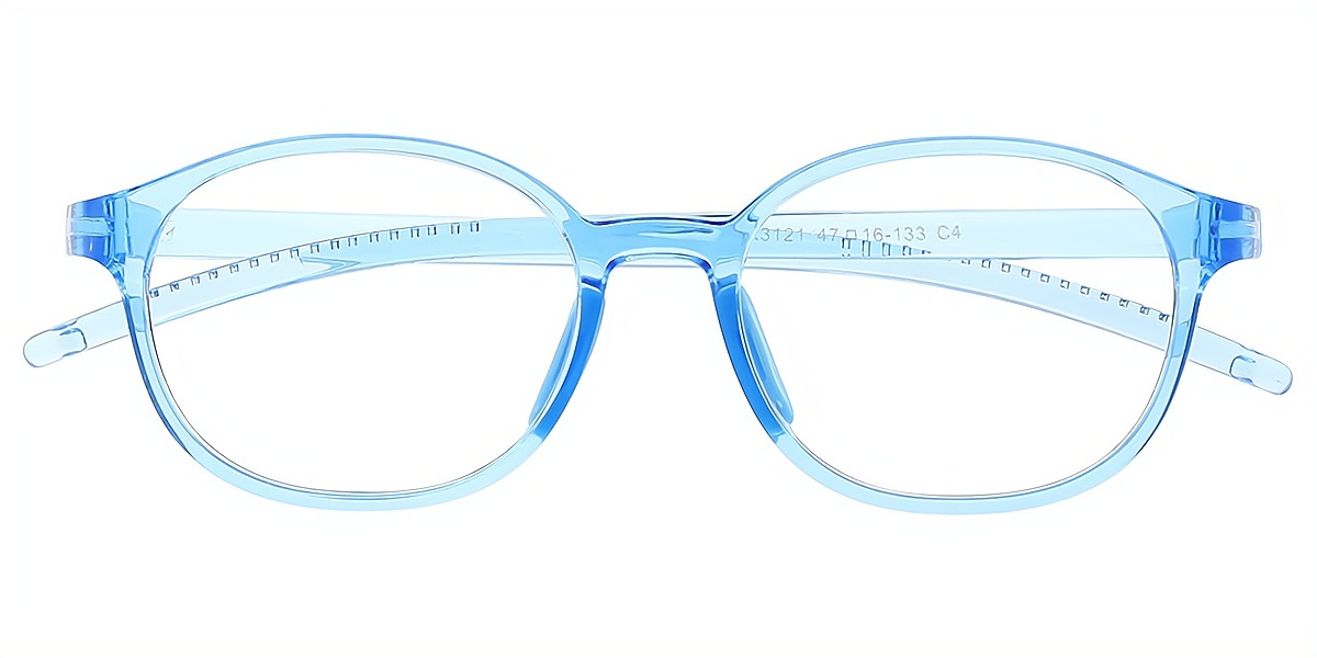 Blue Oval Simple TR90 Eyeglasses