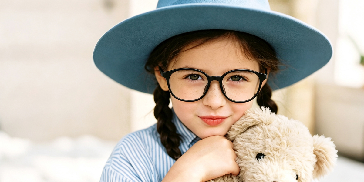 Black Oval Simple TR90 Eyeglasses