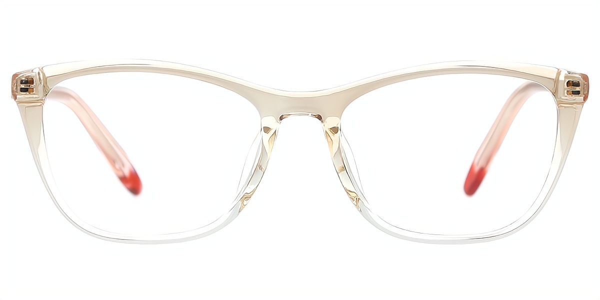 Brown Gradient Cat Eye Elegant TR90 Eyeglasses