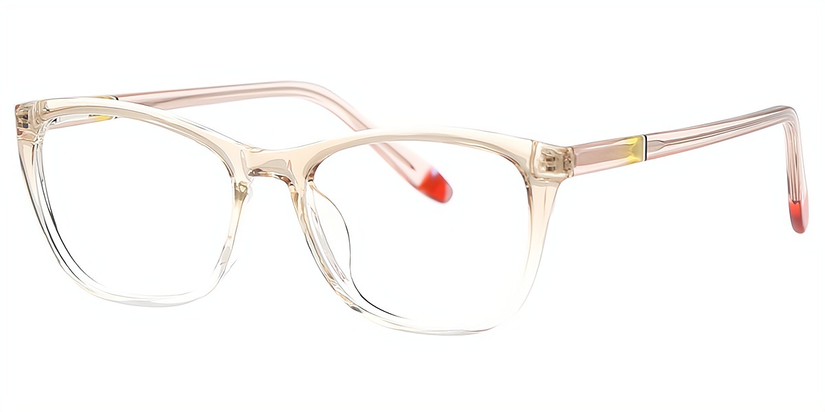 Brown Gradient Cat Eye Elegant TR90 Eyeglasses