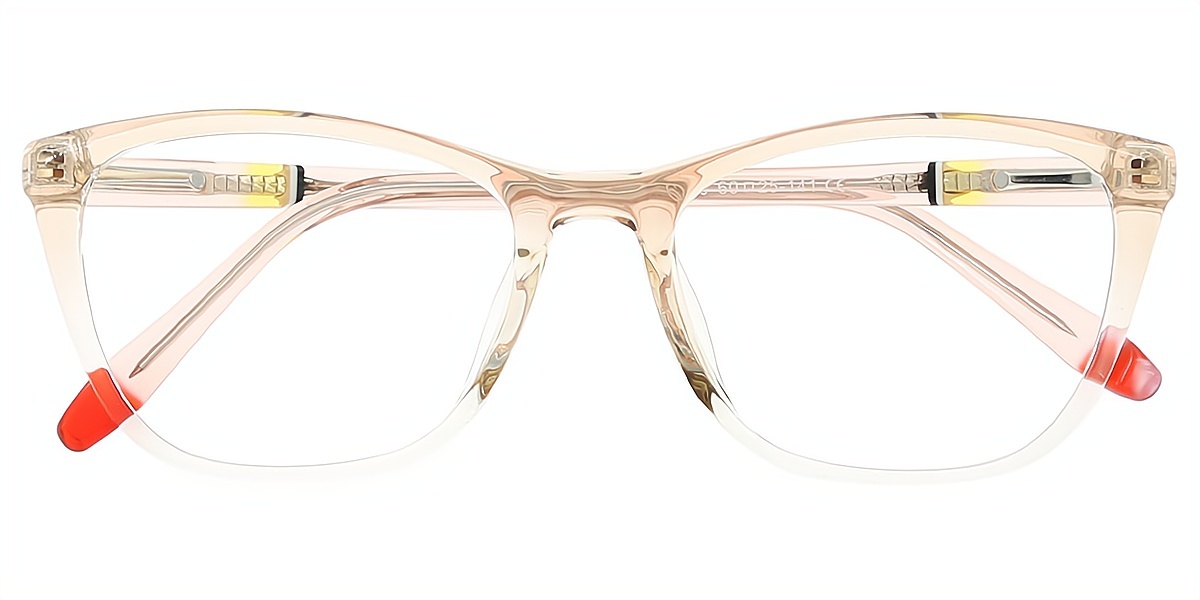 Brown Gradient Cat Eye Elegant TR90 Eyeglasses