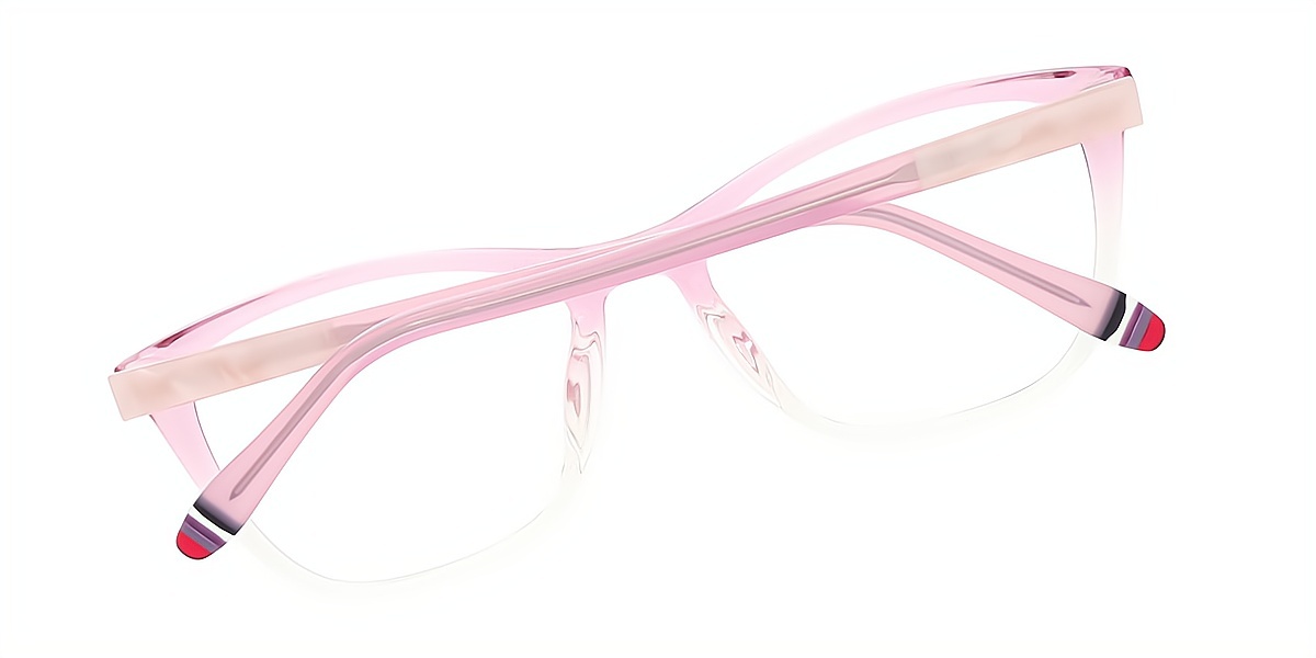 Pink Purple Cat Eye Elegant TR90 Eyeglasses